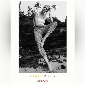 Anthropologie smocked eyelet tank, small.